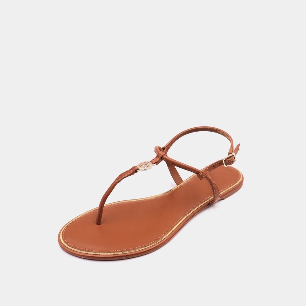 Tory Burch Emmy Sandal Bourbon - Picture 2 of 13
